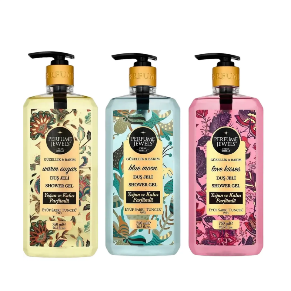 Eyüp Sabri Tuncer Perfume Jewels 3'Lü Duş Jeli Set