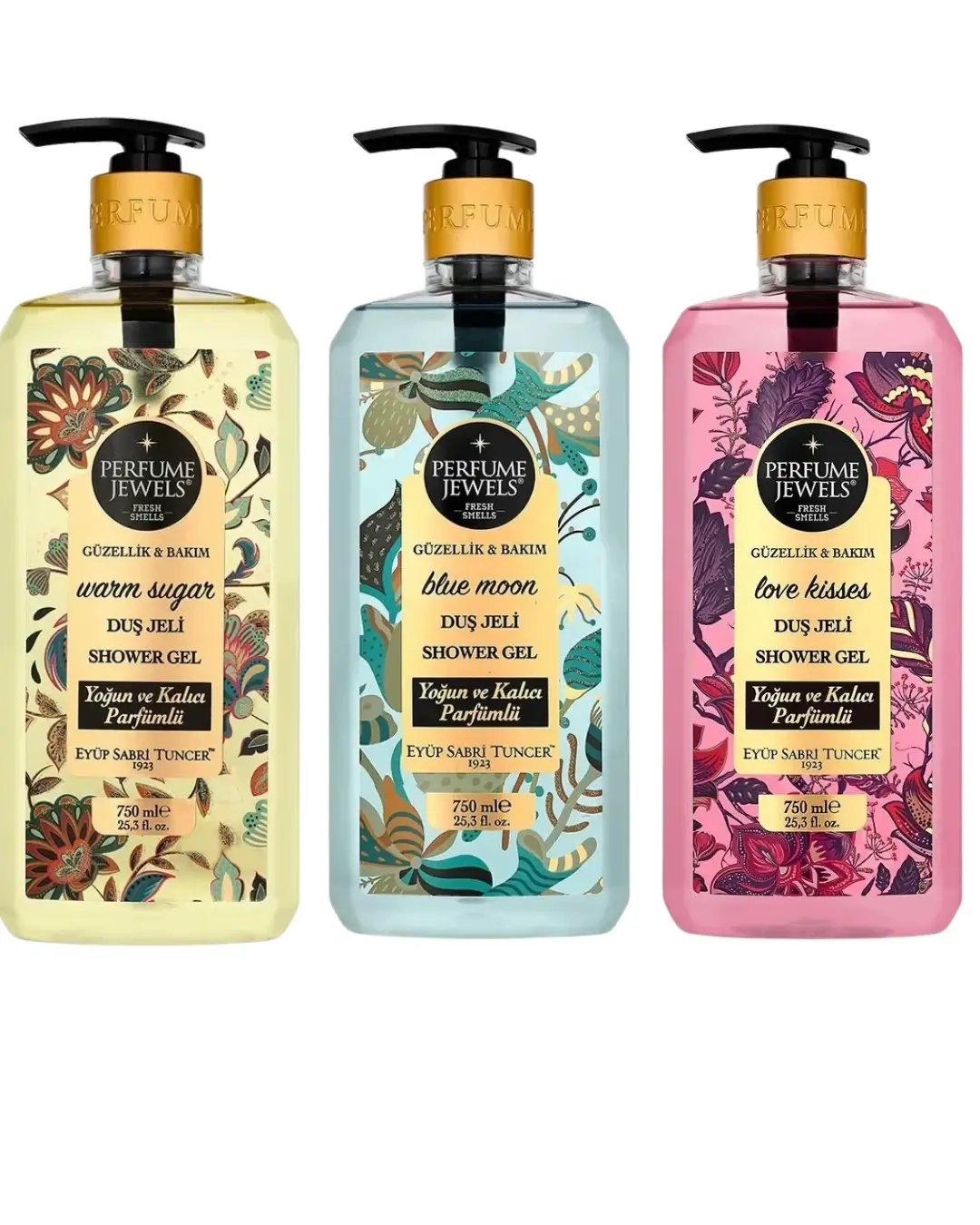 Eyüp Sabri Tuncer Perfume Jewels™ 3'Lü Duş Jeli Set