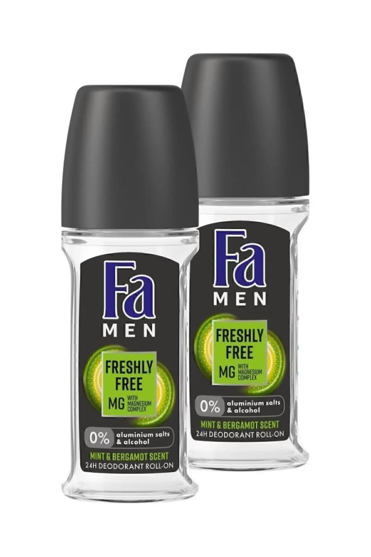 Freshly Free Nane & Bergamot Roll-On 50 ml x2 Set – 48 Saat Koruma ve Leke Karşıtı Formül
