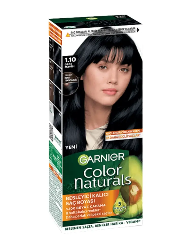Garnier Color Naturals Saç Boyası 1.10 Gece Mavisi