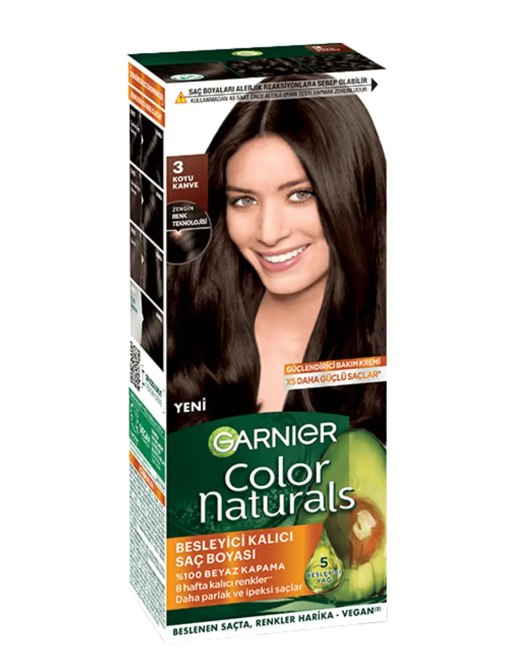 Garnier Color Naturals Saç Boyası 3 Koyu Kahve