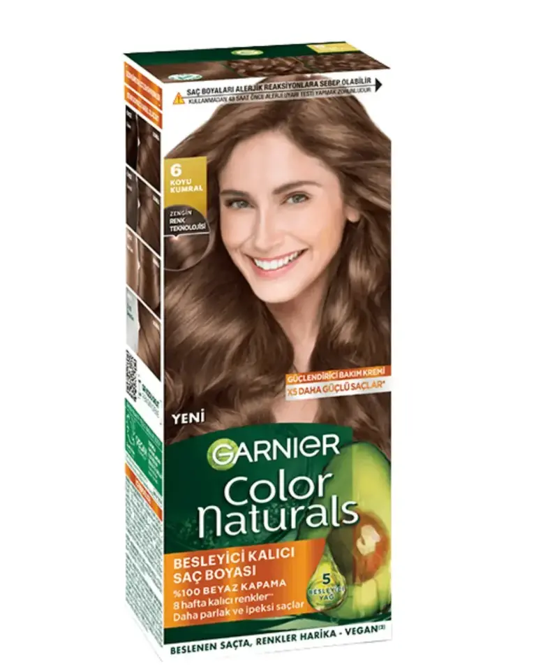 Garnier Color Naturals Saç Boyası 6 Koyu Kumral