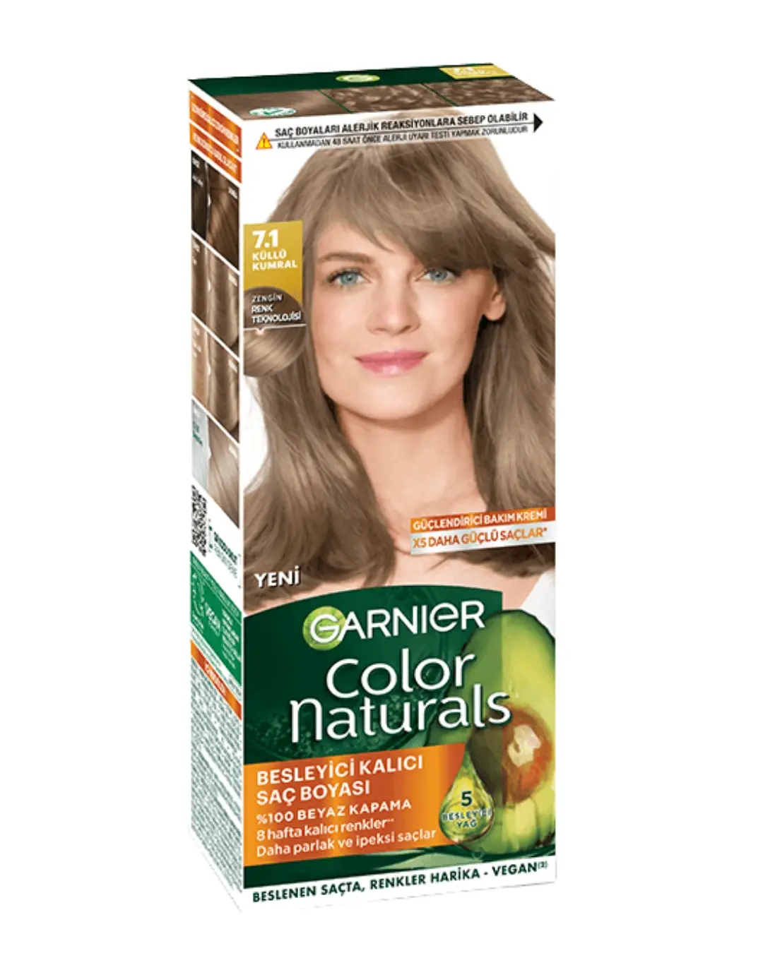Garnier Color Naturals Saç Boyası 7.1 Küllü Kumral