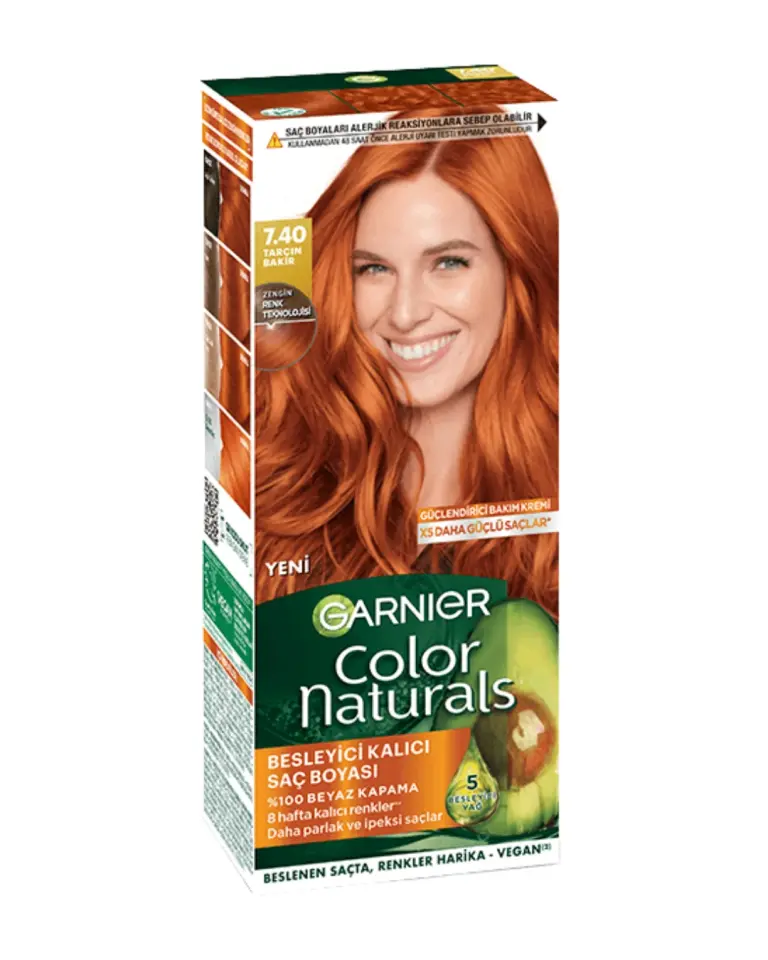 Garnier Color Naturals Saç Boyası 7.40 Tarçın Bakır
