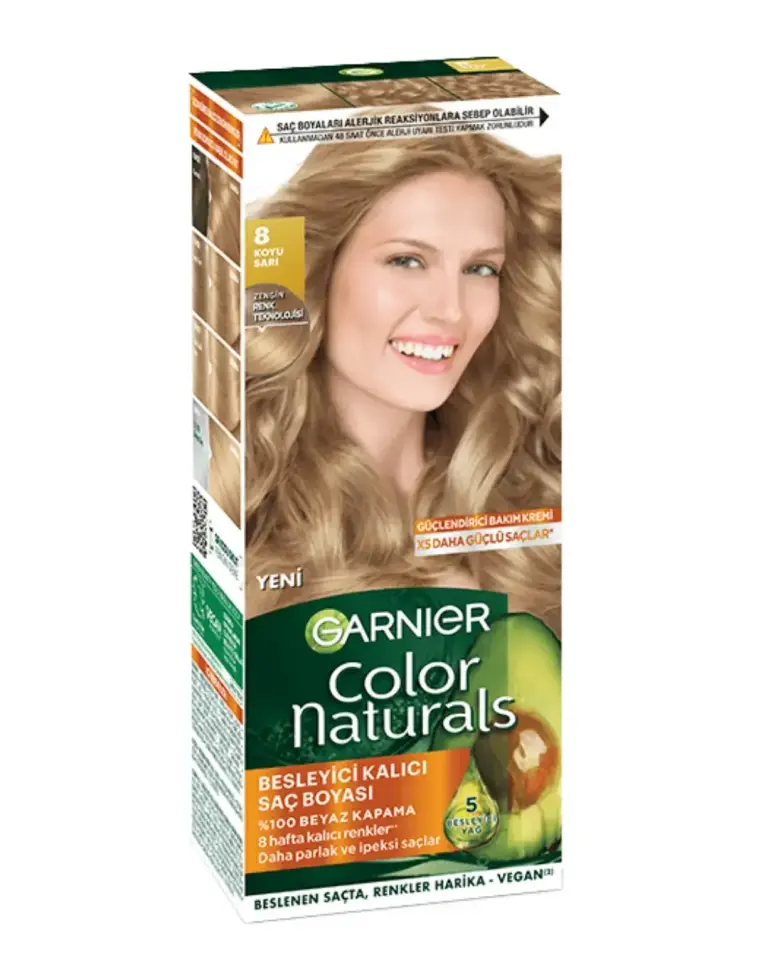Garnier Color Naturals Saç Boyası 8 Koyu Sarı