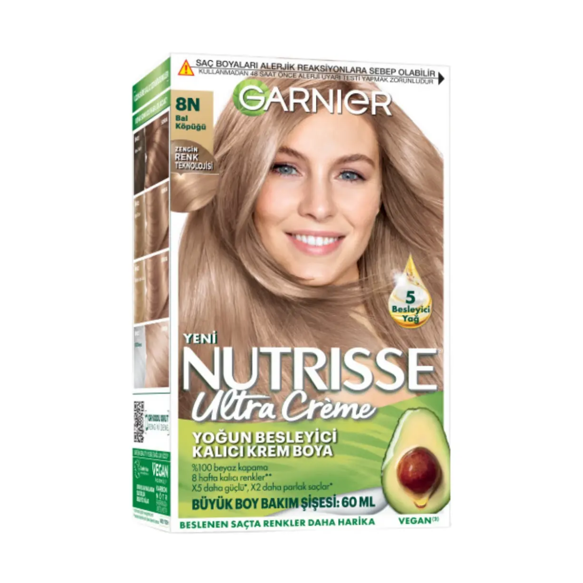Garnier Nutrisse Ultra Creme 8N Bal Köpüğü