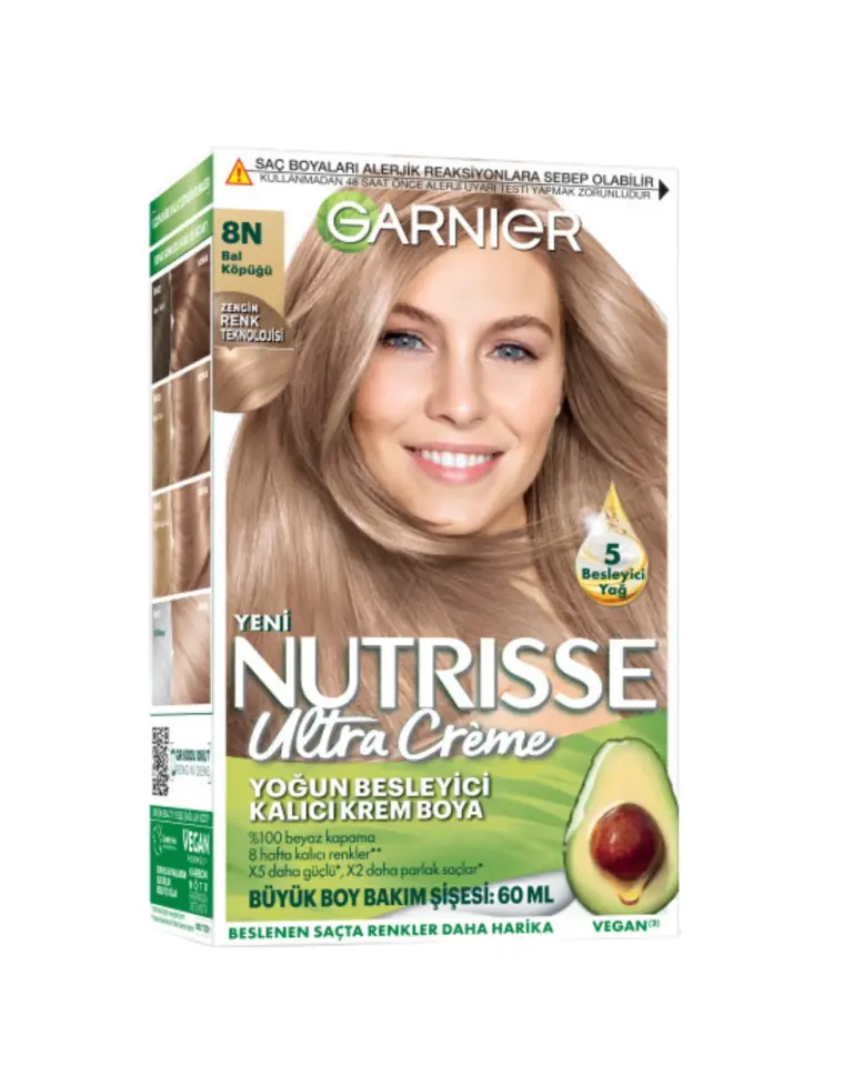 Garnier Nutrisse Ultra Creme 8N Bal Köpüğü