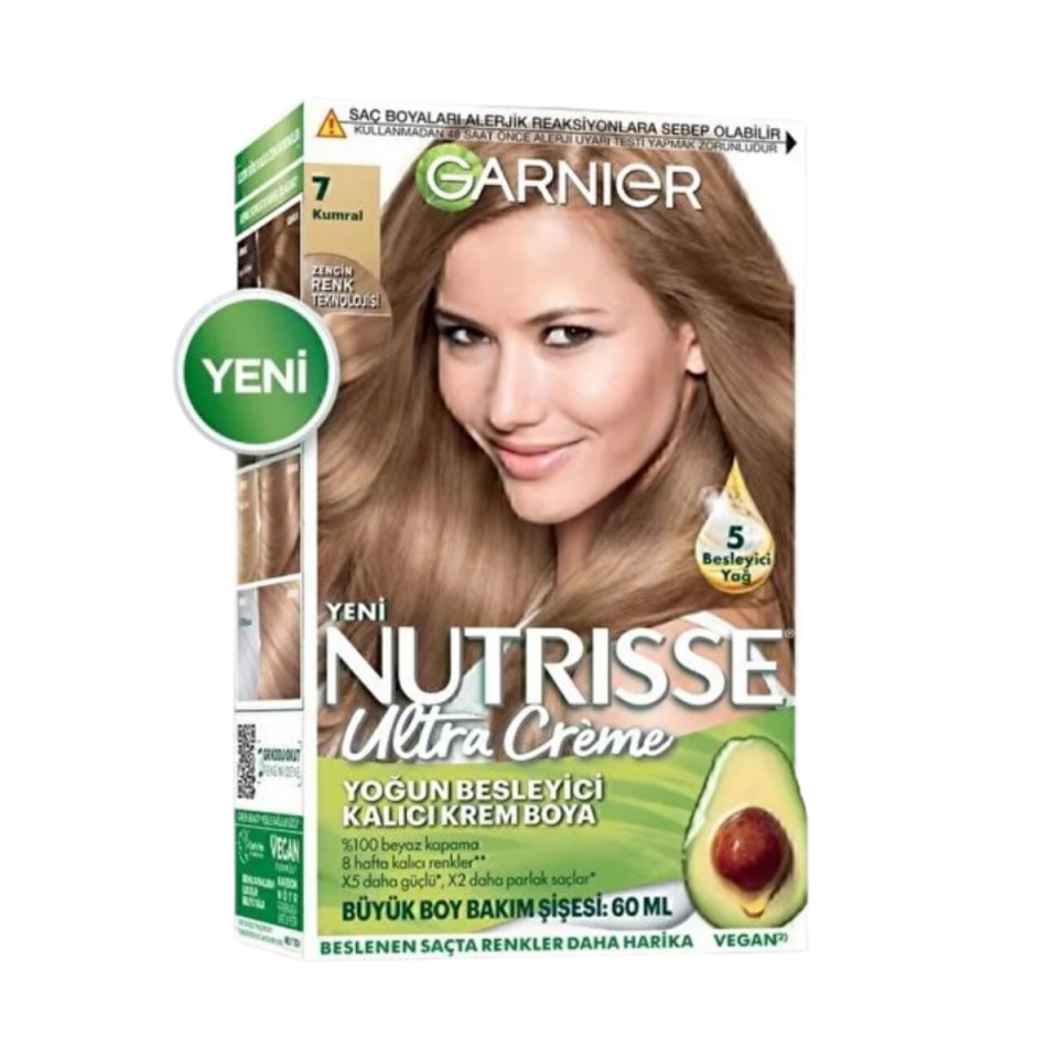 Garnier Nutrisse Yoğun Besleyici Kalıcı Krem Saç Boyası 7 Kumral