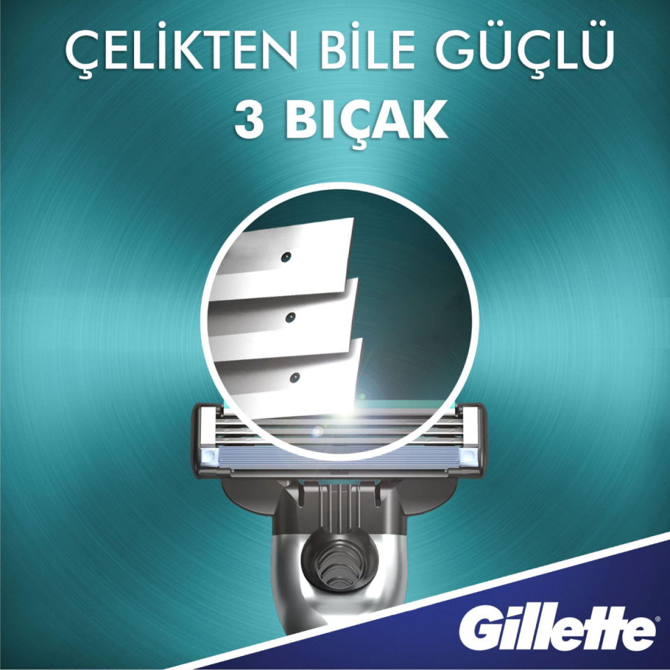 Gillette Mach3 Tıraş Makinesi Yedek Tıraş Bıçağı