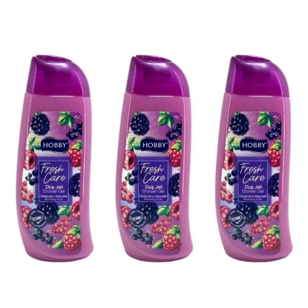 Hobby Fresh Care Canlandırıcı Meyveler Duş Jeli 500 ml X 3 Adet