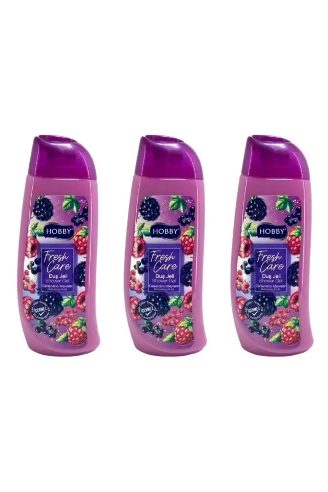 Hobby Fresh Care Canlandırıcı Meyveler Duş Jeli 500 ml X 3 Adet