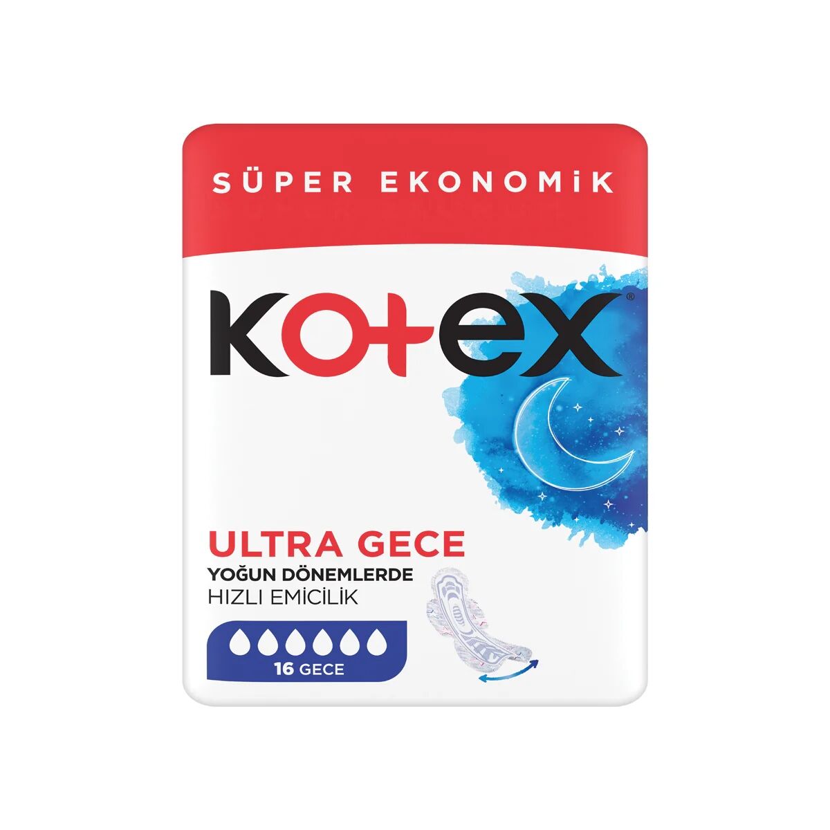KOTEX Ultra Süper Eko Gece 16'lı