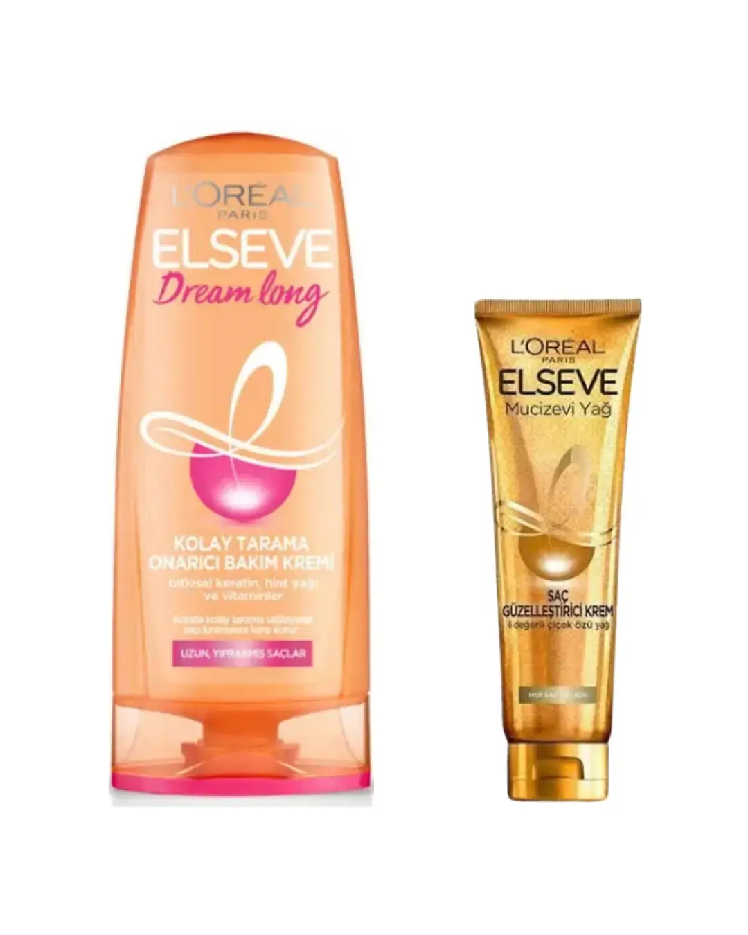 Loreal Elseve Dream Long Onarıcı Bakım Şampuanı 360 ml Mucizevi Yağ Saç Güzelleştirici Krem 150 ml