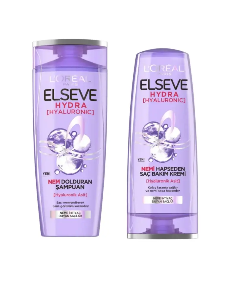 Loreal Elseve Hydra [hyaluronic] Neme Ihtiyaç Duyan Saçlar Için Bakım Seti - Şampuan & Saç Bakım Kremi