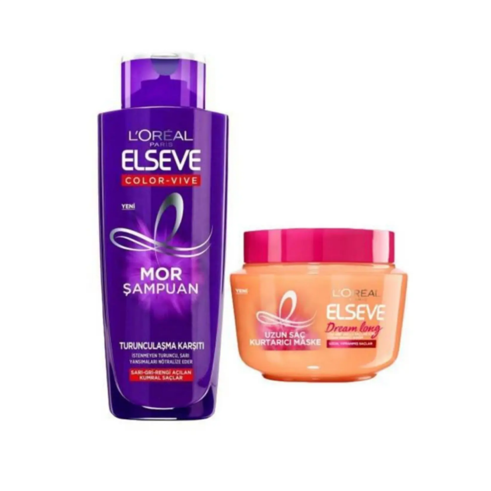 Loreal Elseve Mor Şampuan 200 Ml + Dream Lounge Saç Maskesi 300ml