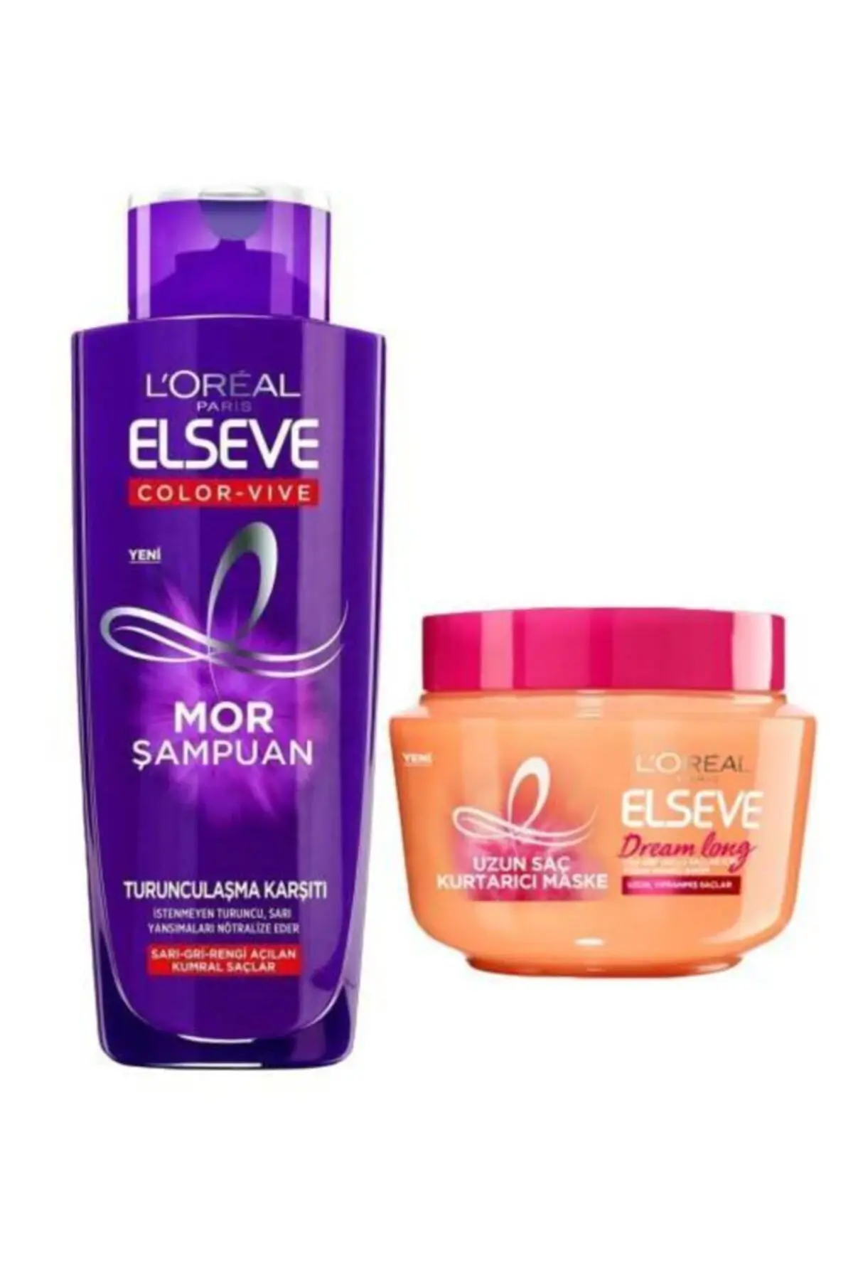 Loreal Elseve Mor Şampuan 200 Ml + Dream Lounge Saç Maskesi 300ml