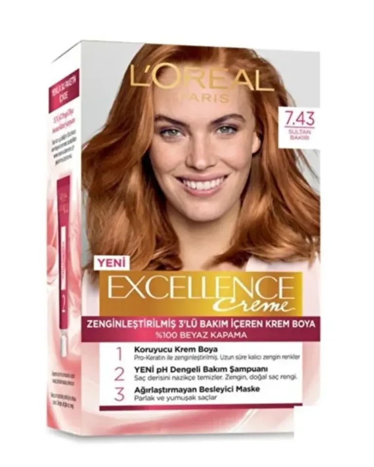Loreal Paris Excellence 7.43 Sultan Bakırı Saç Boyası