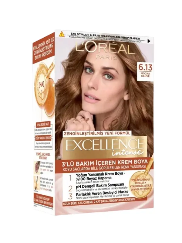 Loreal Paris Excellence Intense 6.13 Mocha Kahve Saç Boyası