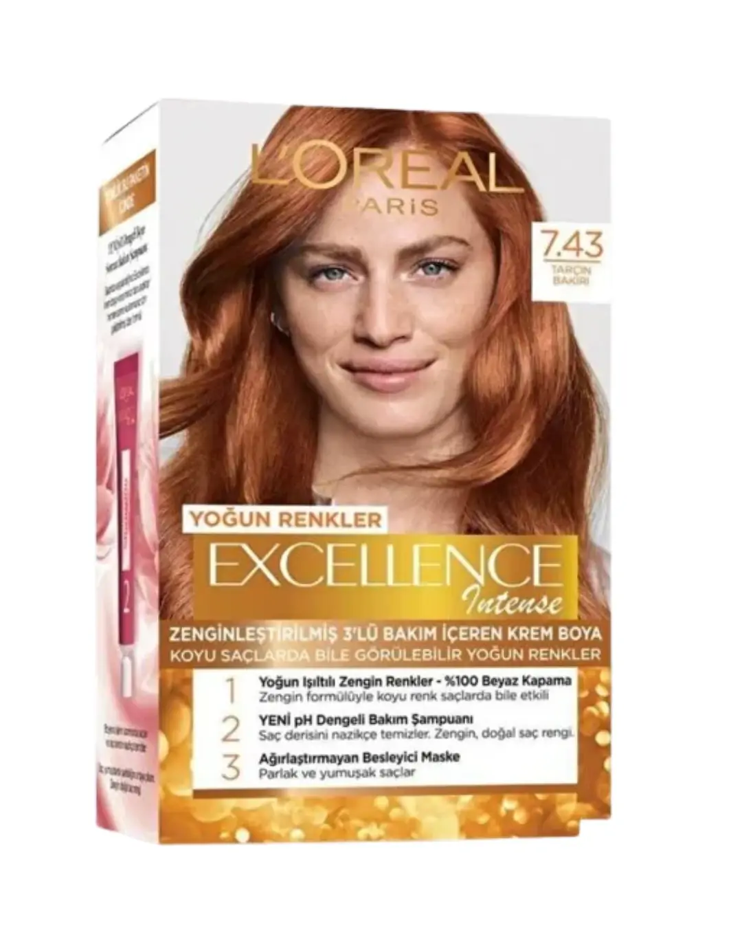 Loreal Paris Excellence Intense 7.43 Tarçın Bakır Saç Boyası