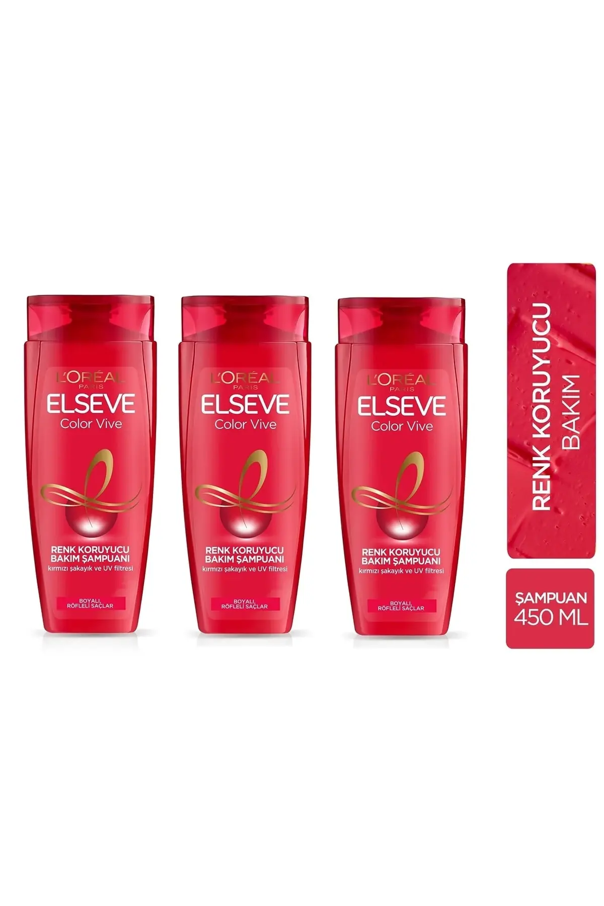 Loreal Şampuan Color Vive Renk Koruyucu Bakım Şampuanı 450 Ml X 3 Adet