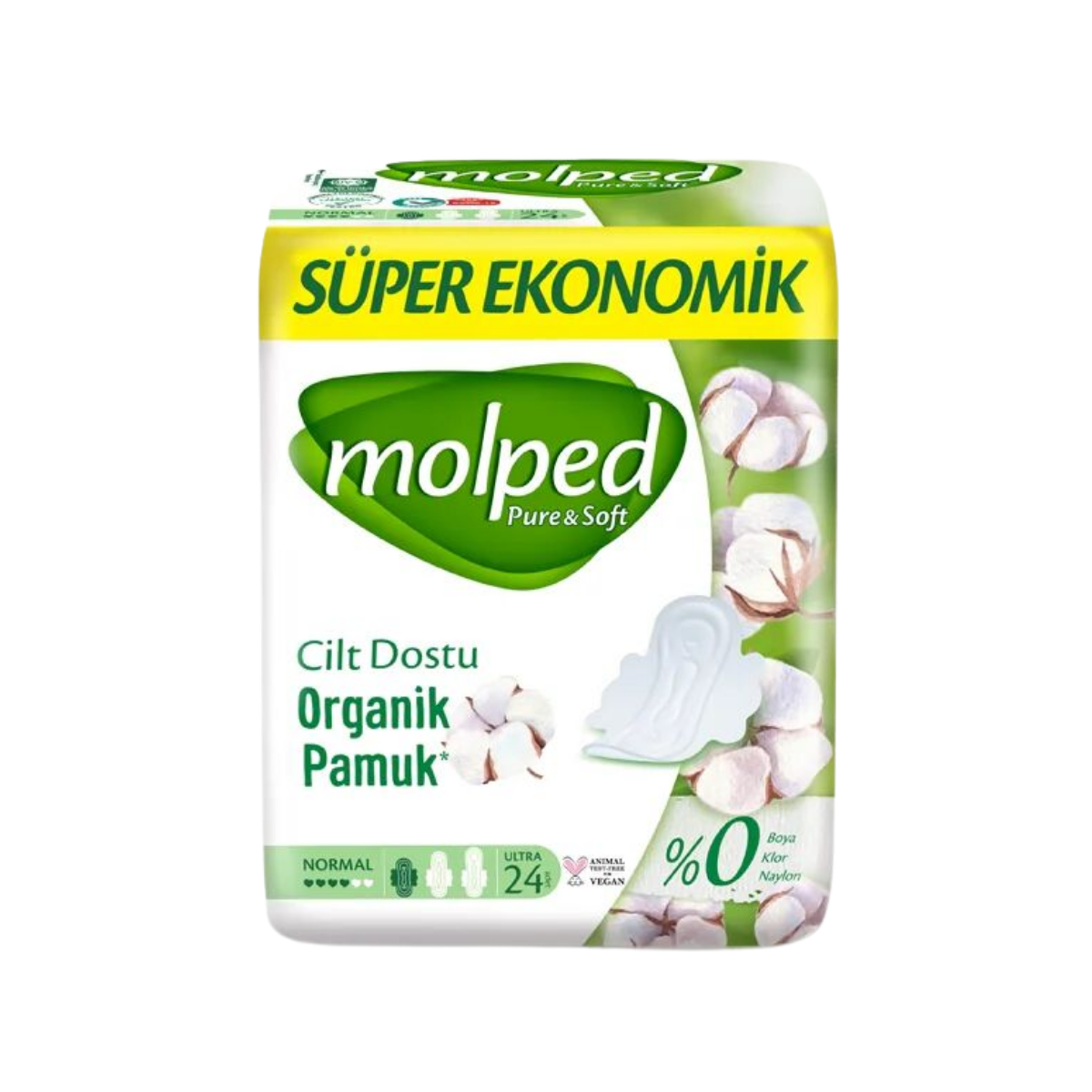 MOLPED Hijyenik Ped Normal Süper Eko 24lü Hijyenik Ped Normal Süper Eko 24lü