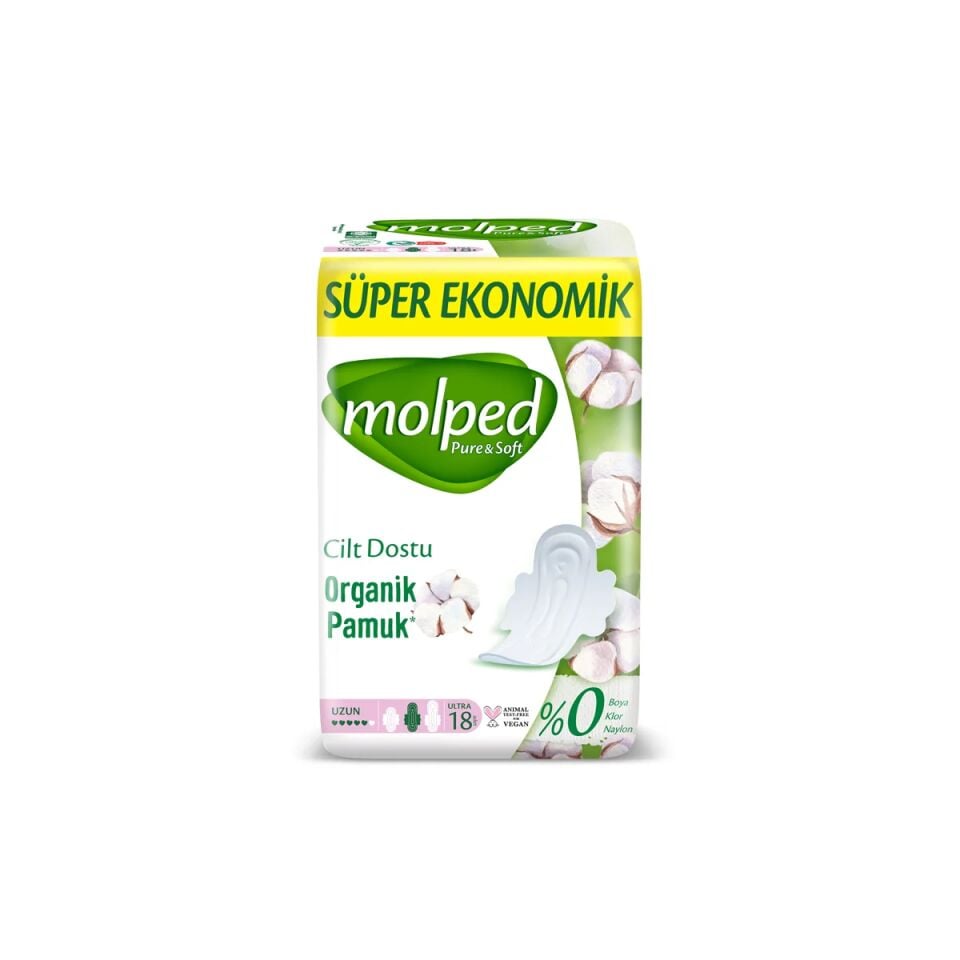 MOLPED Hijyenik Ped Uzun Süper Eko 18li Hijyenik Ped Uzun Süper Eko 18li