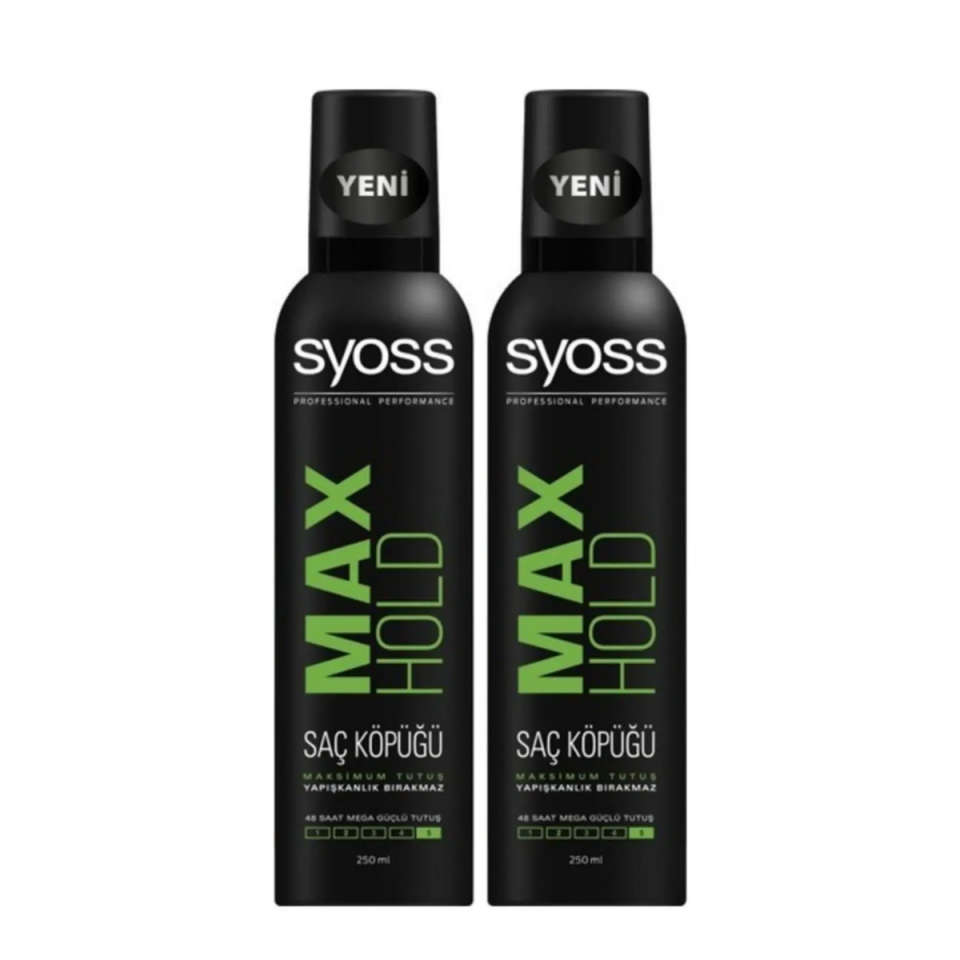 Syoss Max Hold Köpük 250 ml X 2 Adet